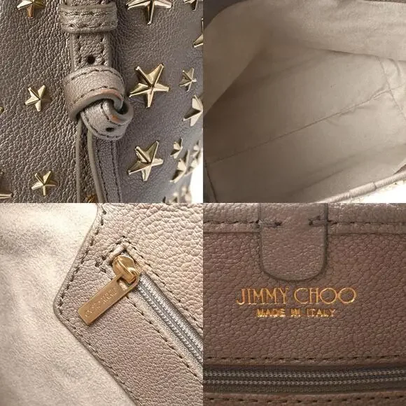 Jimmy Choo Star Studs Handbag Silver - #125540J23B - Picture 11 of 12